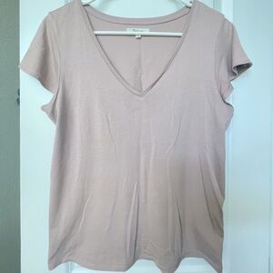 Madewell v neck flutter tee